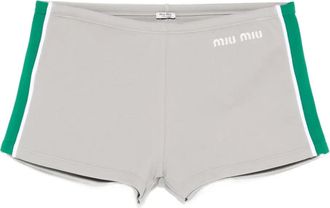 Miu Miu Shorts con bordo a contrasto - Grigio