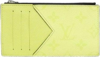 Louis Vuitton Pre-owned Wallets, female, Yellow, Size: ONE SIZE Pre-owned Canvas wallets