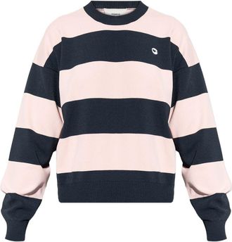 Coperni Wide Striped Long-Sleeved Top With Logo Detail
