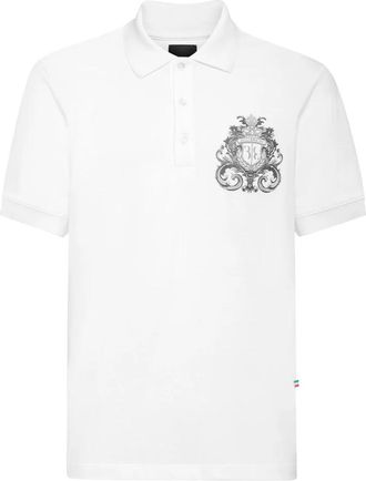 Billionaire Boys Club Polo Shirt SS Crest Baroque - Heren - Polos - Wit - 3XL - Katoen - Tops