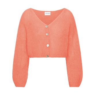 Americandreams Americandreams, Truien & Vesten, Dames, Oranje, S, Wol, Cornelia Cropped Cardigan