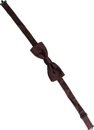 Dolce & Gabbana Silk Bow Tie - Brown