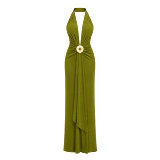 Cult Gaia Maxi Dresses, female, Green, Size: XS Swimwear