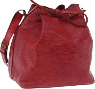 Louis Vuitton Pre-owned Petit Noe Schoudertas - Dames - Vintage Tas - Rood - ONE Size - Leer - Vintage