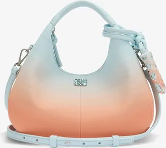 Ganni Country Air Mini Hobo Bag in Gradient Blue