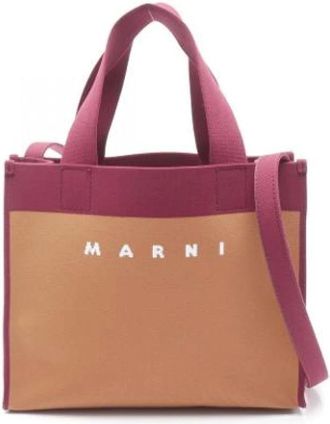 Marni Pre-owned Tote Bags, female, Multicolor, Size: ONE SIZE Pre-owned Polyester Shoulder Bag