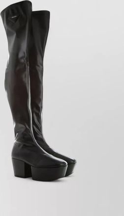 Prada calfskin over the knee boots