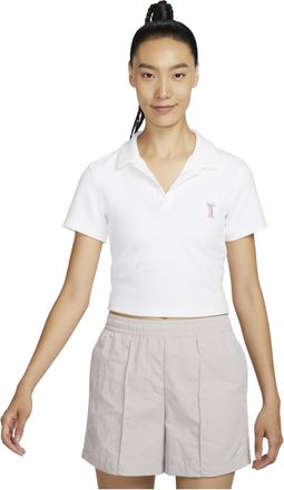 Nike (WMNS) Nike Sportswear Polo Shirt Asia Sizing White HJ6852-100