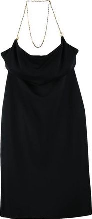 Bottega Veneta Longuette Stretch Jurk - Dames - Korte kleedjes - Zwart - M - Kleedjes