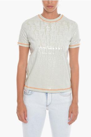 Diesel All-Over Monogram T-REG-MON Crew-Neck T-shirt size Xxs