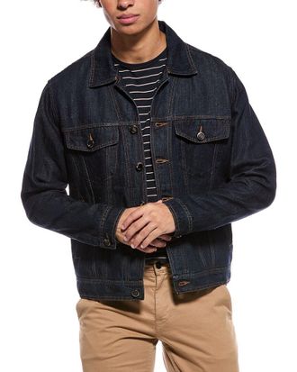 Isaia Linen-Blend Trucker Jacket
