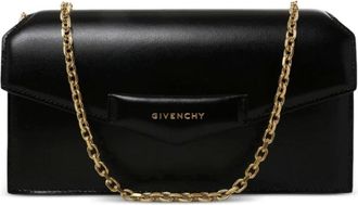 Givenchy Antigona Wallet on Chain - Dames - Clutches - Zwart - ONE Size - Leer - Tassen