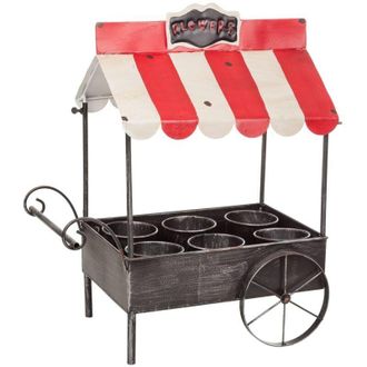 Wanderlust Deco Wanderlust Deco - Carrito Macetero De Metal 43,5x27x52,5