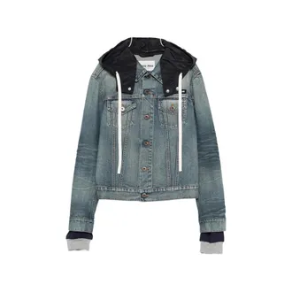 Miu Miu Hooded Denim Jacket