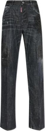 Dsquared2 Jeans San Diego - Dames - Regular Fit Jeans - Zwart - 2XS - Denim - Jeans