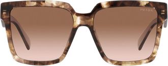 Prada 56mm Square Sunglasses in Brown Tortoise at Nordstrom