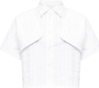 Maison Margiela Blouse met korte mouwen - Wit