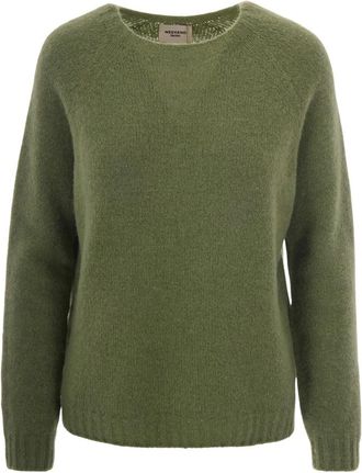 Max Mara Truien & Vesten, Dames, Groen, S, Round-neck Truien
