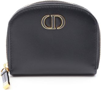Dior Black Leather Coin Purse/Coin Case (Pre-Owned)