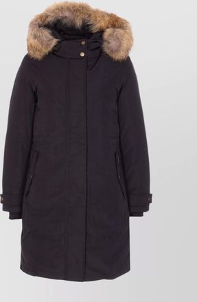 Woolrich padded coat with removable fur hood