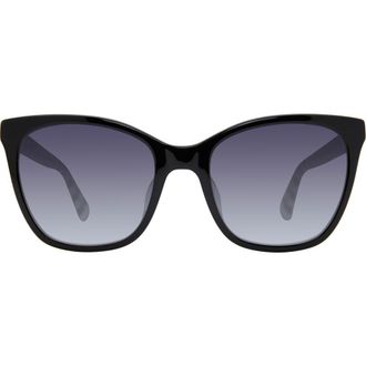 Kate Spade New York desi 55mm gradient cat eye sunglasses in Black at Nordstrom Rack