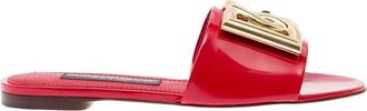 Dolce & Gabbana Rode Sandalen- Felrood- Stijlvol - Dames - Sandalen - Rood - 35 EU - Schoenen