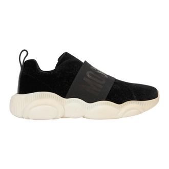 Moschino Schoenen, Dames, Zwart, 38 EU, Polyester, Instappers
