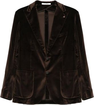 Tagliatore Blazer con tasche applicate - Marrone