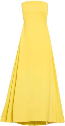 Jacquemus Abito da sera senza spalline - Giallo