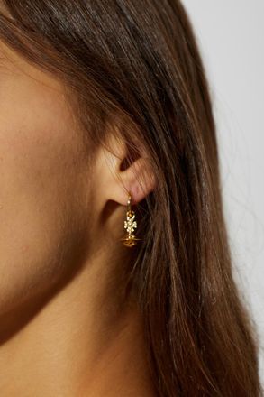 Vivienne Westwood Ruby Small Hoop Earrings, Womens, Gold