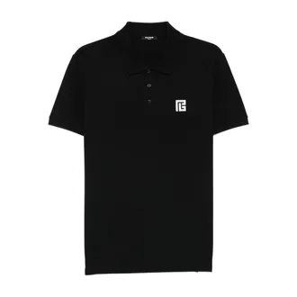 Balmain Logo-embroidered Polo Shirt
