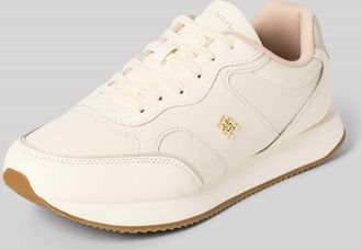 Tommy Hilfiger Low Top Sneaker aus echtem Leder in Offwhite, Größe 37