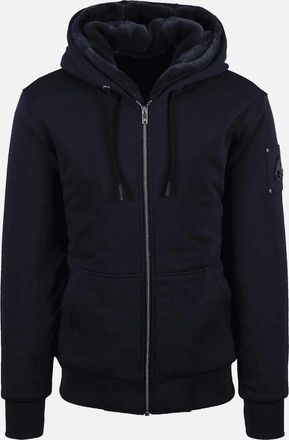 Moose Knuckles Mens Classic Bunny Navy Hoodie - Size: 40/Regular