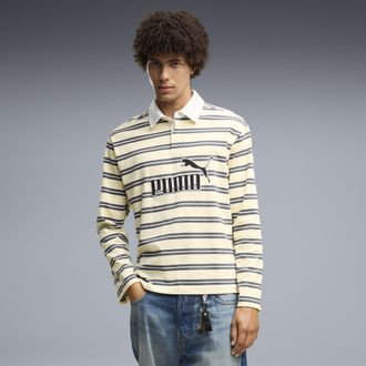 Puma Polo da rugby Essentials Elevated N. 1 dal taglio morbido da uomo, Abbigliamento, Giallo, XXL