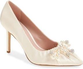 Kate Spade New York elodie faux pearl pump in Ivory at Nordstrom Rack, Size 8.5