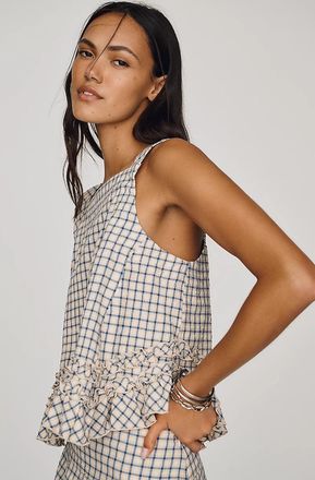Maeve Ruffle Hem Swing Top