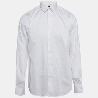 Roberto Cavalli White Cotton Long Sleeve Shirt