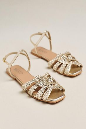 Silent D Dessma Woven Ankle-Strap Sandals