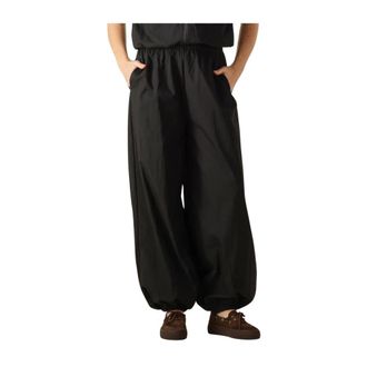 Co'Couture Broeken, Dames, Zwart, XL, Katoen, Acasiacc Balloon LL Pant