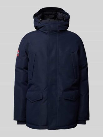 Napapijri Funktionsjacke mit Label-Patch Modell CORNIER in Marine, Größe XXXL