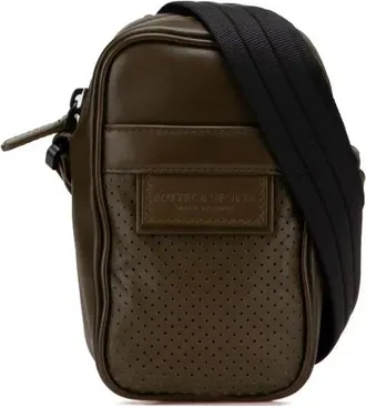 Bottega Veneta Borsa a tracolla Leggero in pelle di vitello traforata 2012-2025 - Marrone