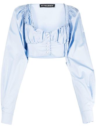 Ottolinger Blusa crop con bottoni