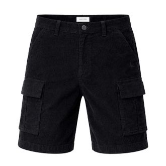 Jack Wills Effen katoenen cargoshorts voor heren (Zwart)