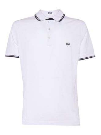 Fay Polo Db Collar Piquet Str. Stripes