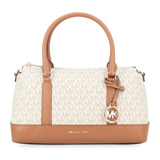 Michael Kors Handbags, female, Beige, Size: ONE SIZE MD TZ Satchel