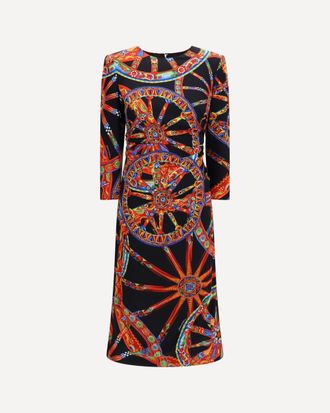 Dolce & Gabbana Carretto print charmeuse Dress Female 42
