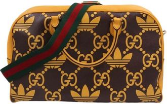 Gucci x Adidas Coated Canvas Duffle Bag