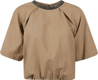 Brunello Cucinelli T-shirt e Polo alla moda - - Tops - Donna - Marrone - M