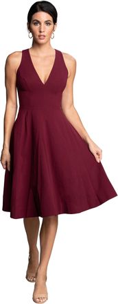 Dress The Population Catalina Plunging V-neck Midi Dress