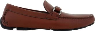 Ferragamo Stuart Gancini Leather Loafers, Size 6.5 D